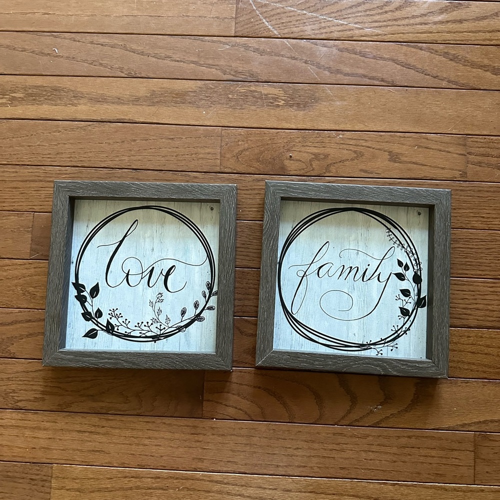 Family wall wood decor